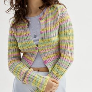 Urban Outfitters Multicolor Striped Cardigan